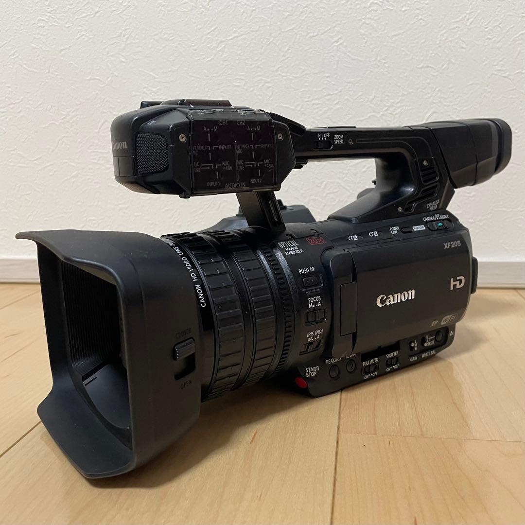 レンズ交換済！Canon キヤノン XF205 業務用フルHDビデオカメラ①