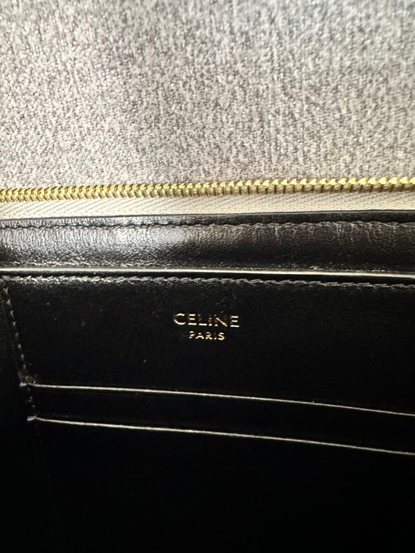 【最終ラスト値下げ】CELINE キルティング レザー クラッチバッグCチャーム