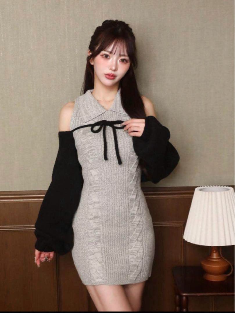 【大人気即完売品】Darich ショートボレロニットミニワンピース FL