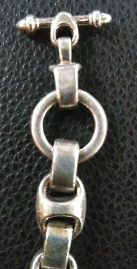 SILVER925 ビルウォールレザー　タイプスカルウォレットハンガー　44g