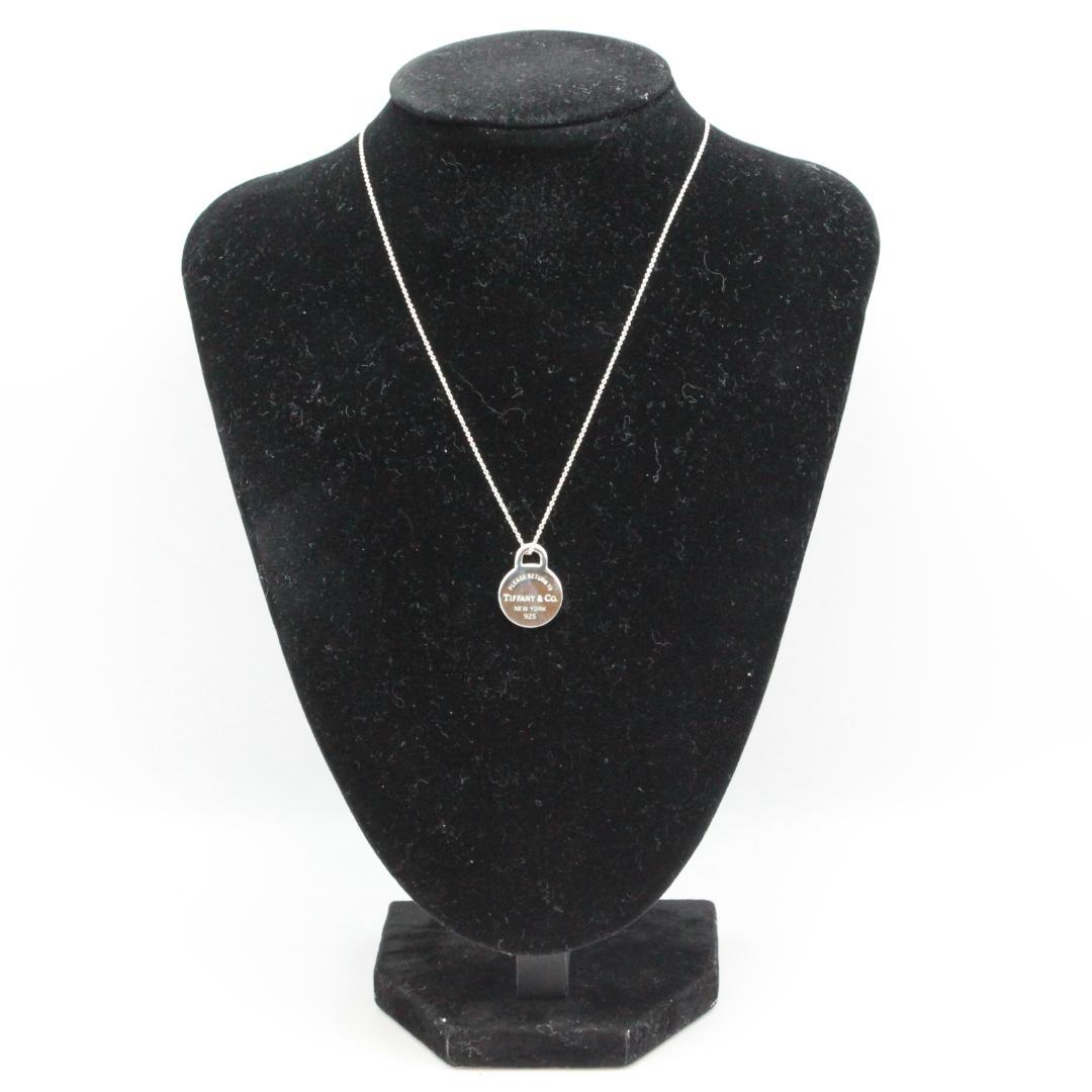 美品 Tiffany&Co ティファニー リターントゥ ラウンドタグ ネックレス