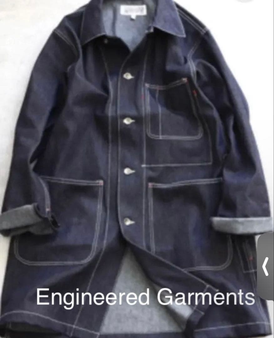 美品エンジニアードガーメンツ WORKADAY インディゴデニム カバーオールM