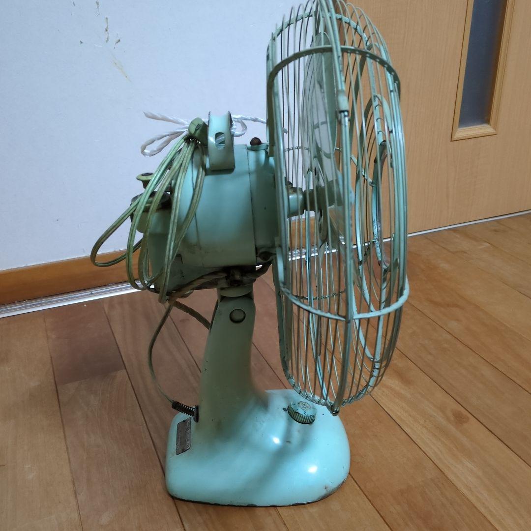 古い扇風機　ナショナル製　昭和レトロ品　当時物【涼しい風きますが難扱い】