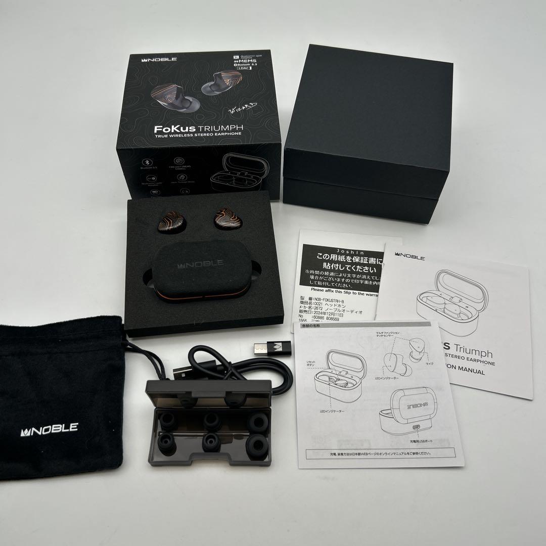 FoKus Triumph ワイヤレスイヤホン　極美品