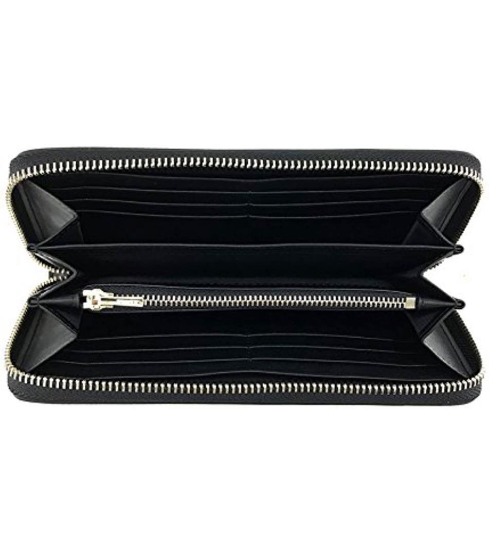 新品✨ COACH 長財布 ブラック×シルバー 本革 大容量 メンズ レディース