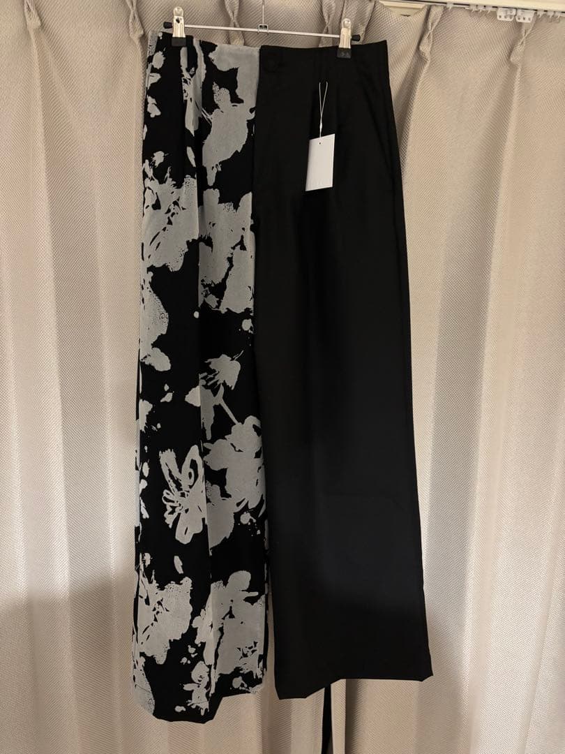 パンツ ORIMI BIG BIG SLACKS FLOCKY WOOL BLACK