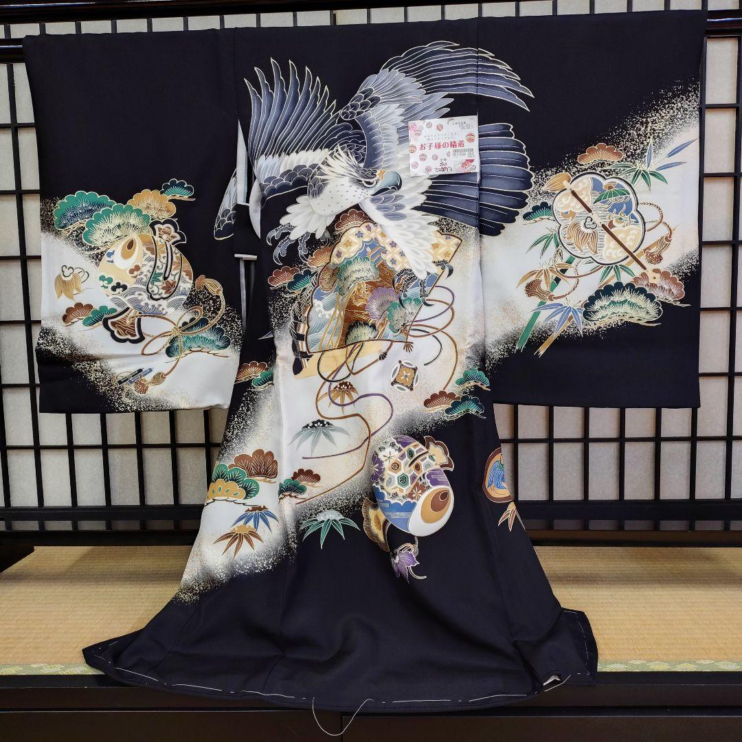 おしゃれで粋な男宮参り着物在庫処分08