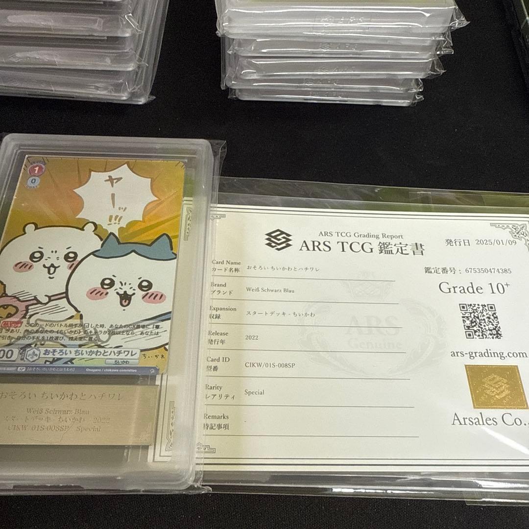 ヴァイスシュヴァルツブラウ おそろいちいかわとハチワレ ARS10＋ 鑑定書付き