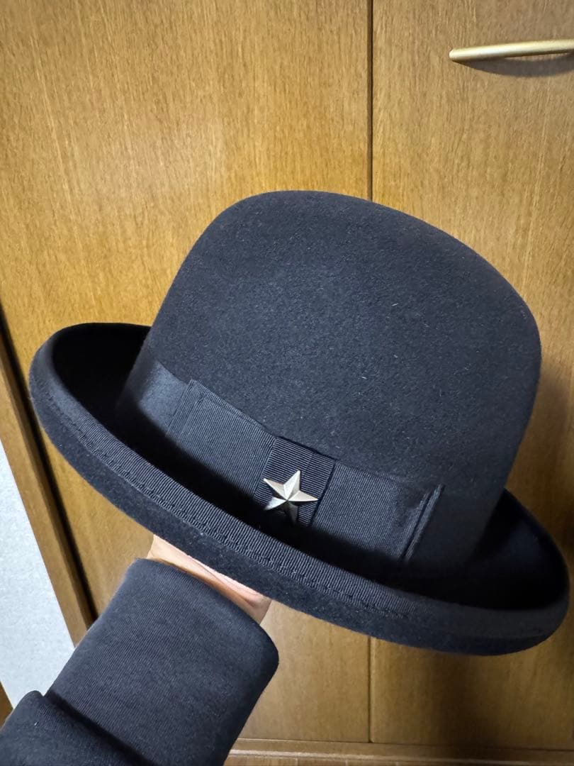 Schott NYC ブラック　ワンスター　ダービーハット 　59CM