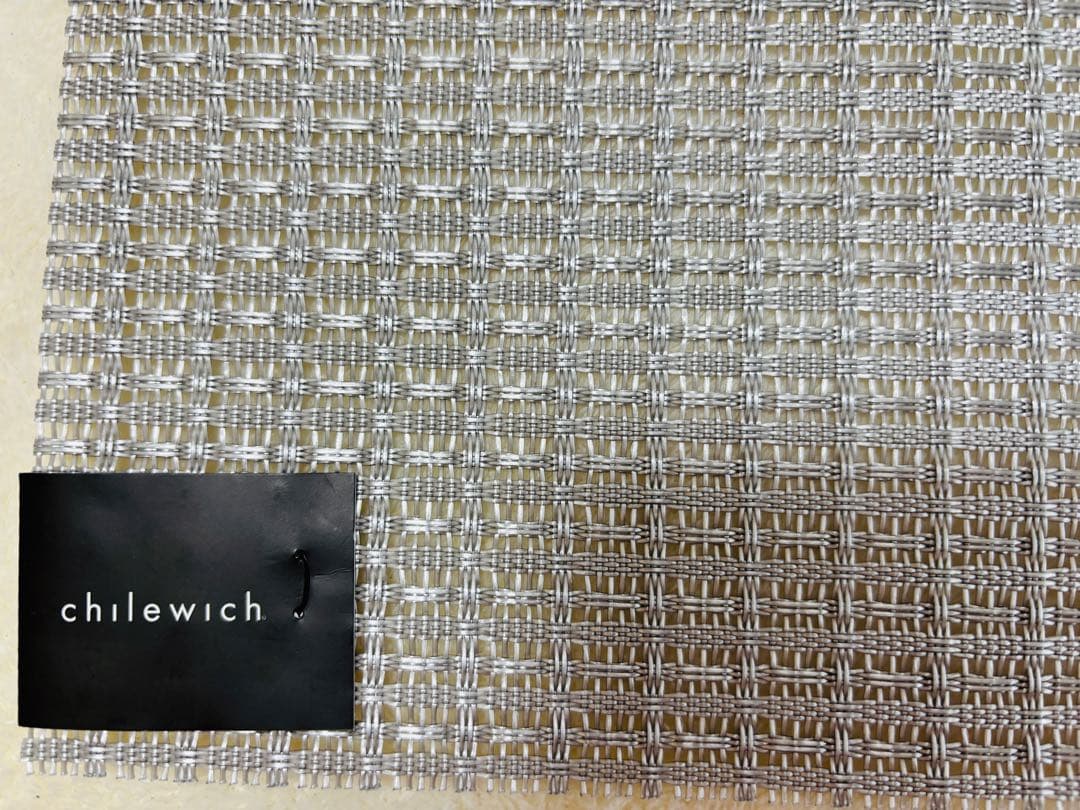 新品タグ付き⭐︎Chilewich Trellis シルバー プレイスマット4枚