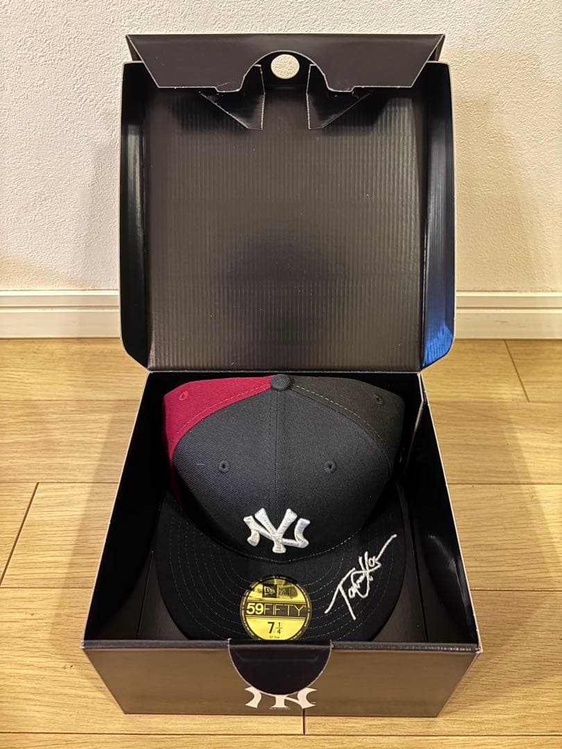 読売ジャイアンツ 田中将大 日米通算200勝記念ニキャップ 3球団巨人楽天