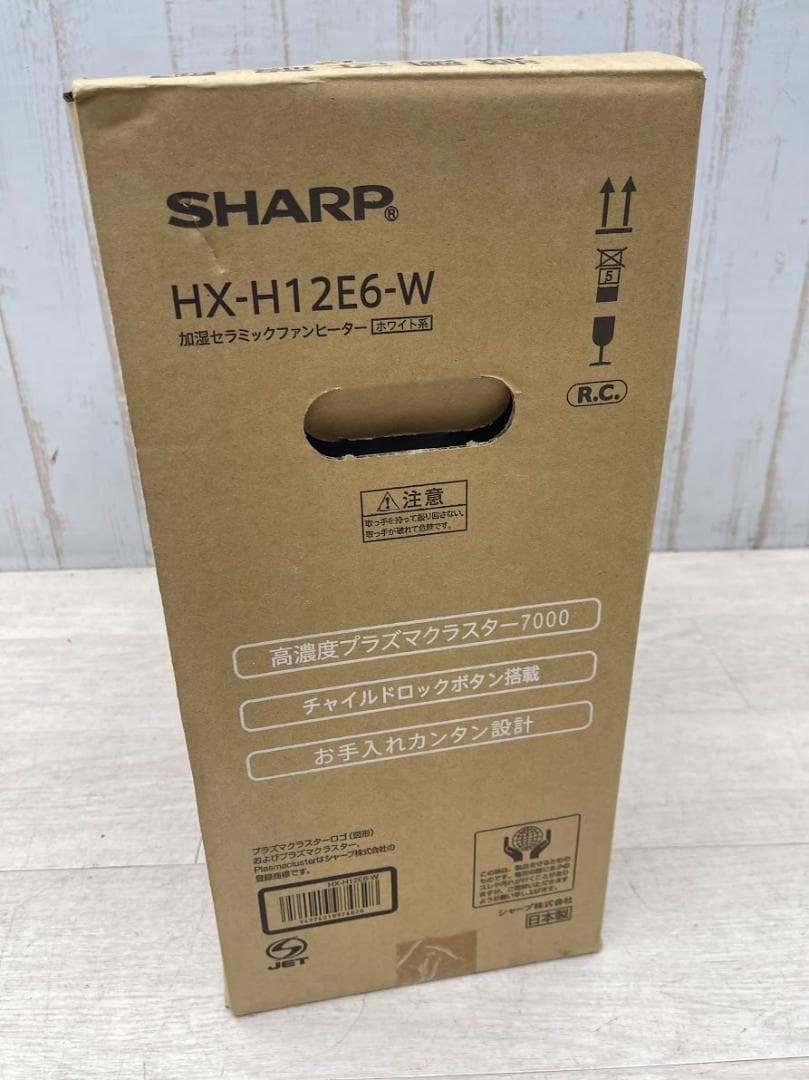 新品 シャープ 加湿セラミックファンヒーター HX-H12E6-W ホワイト