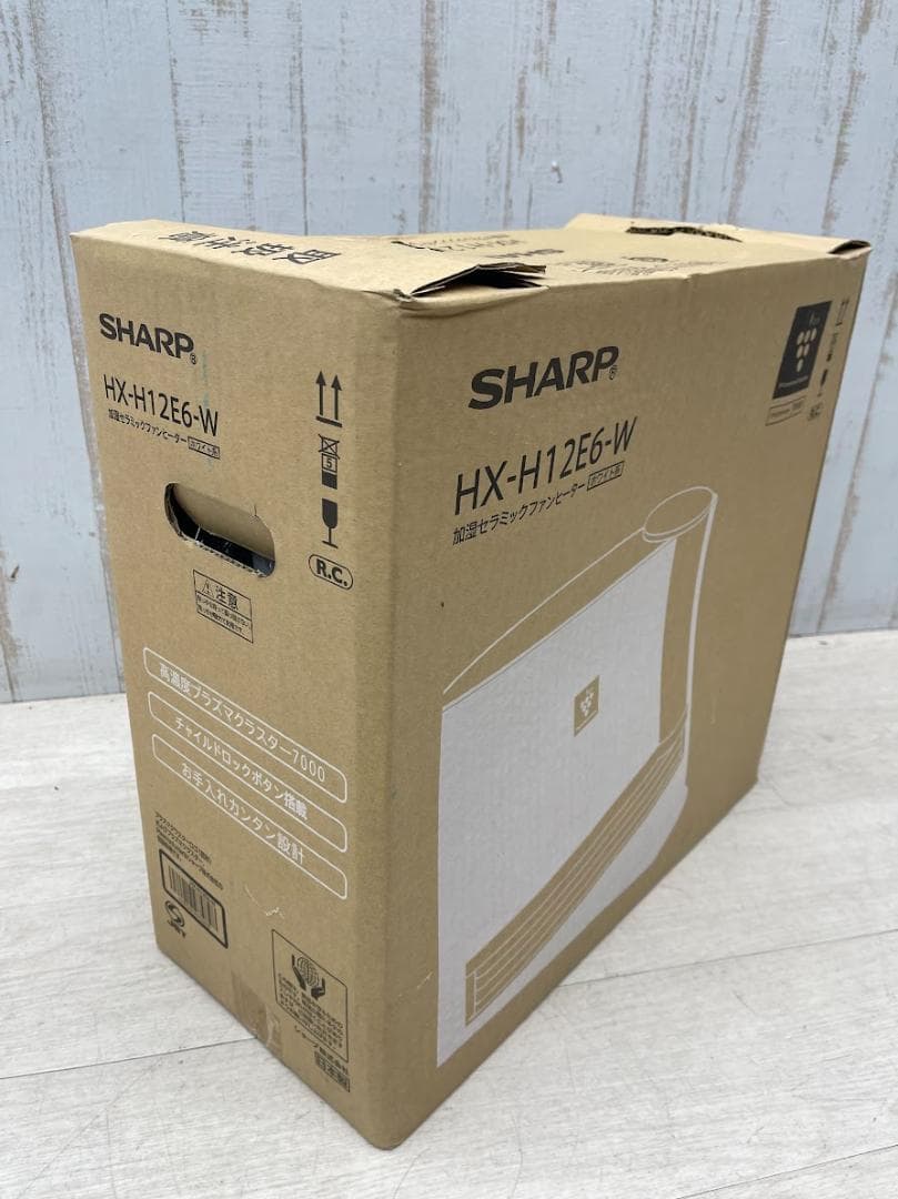 新品 シャープ 加湿セラミックファンヒーター HX-H12E6-W ホワイト