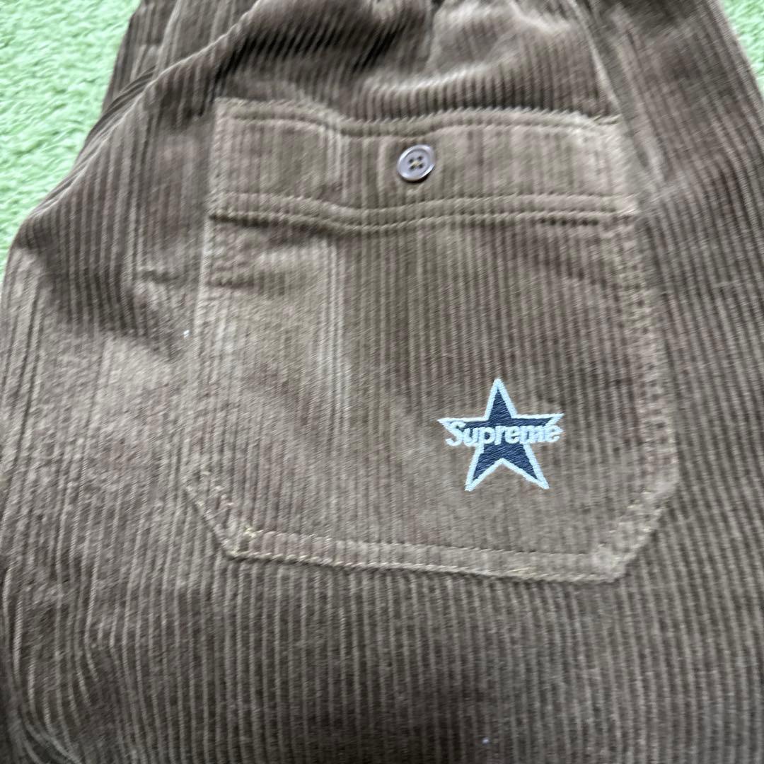 Supreme コーデュロイ イージーパンツ ブラウン