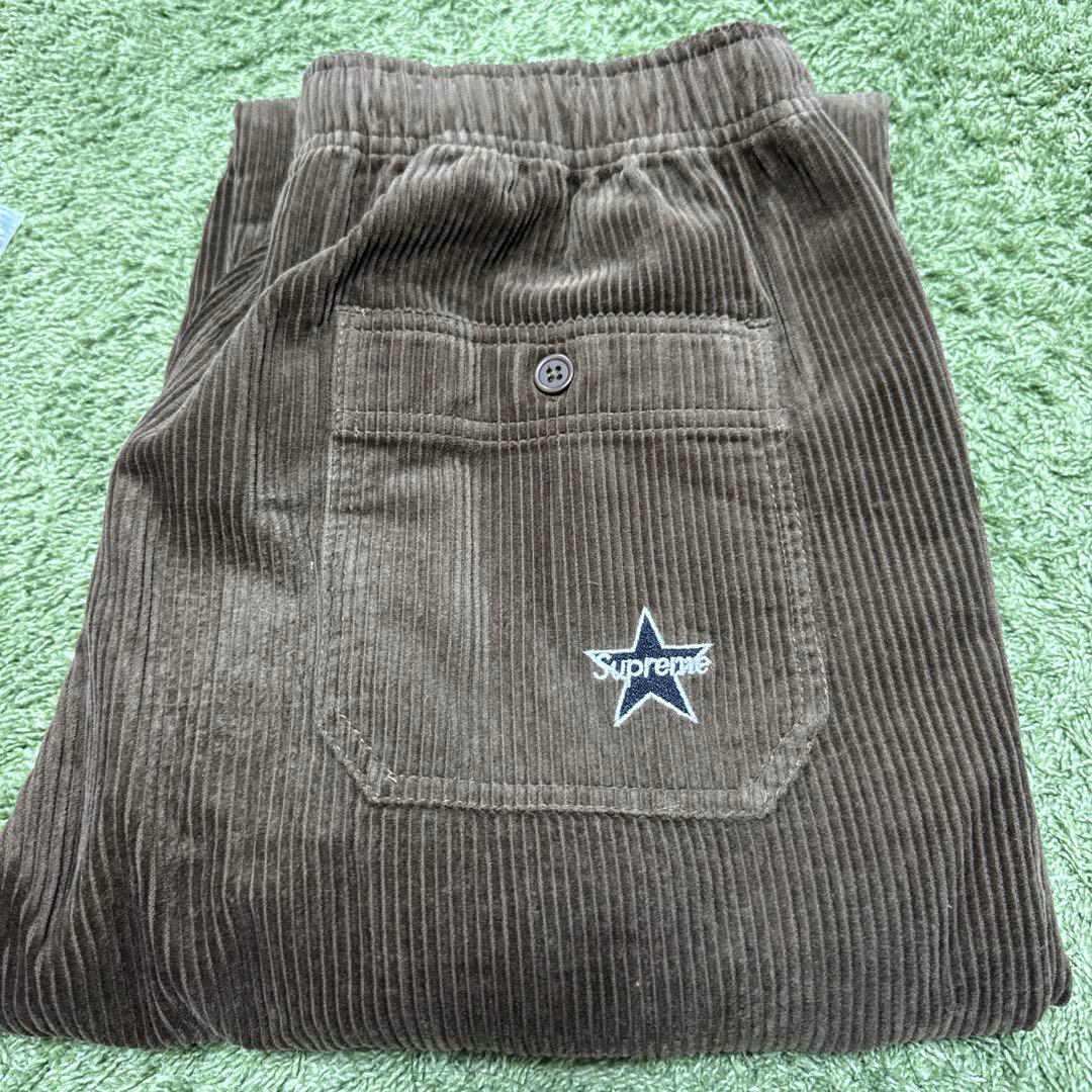 Supreme コーデュロイ イージーパンツ ブラウン