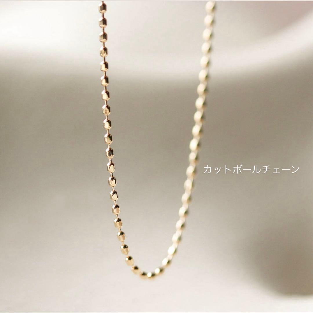 LIN'S ピンクゴールド 14金 ダイヤモンド ネックレス