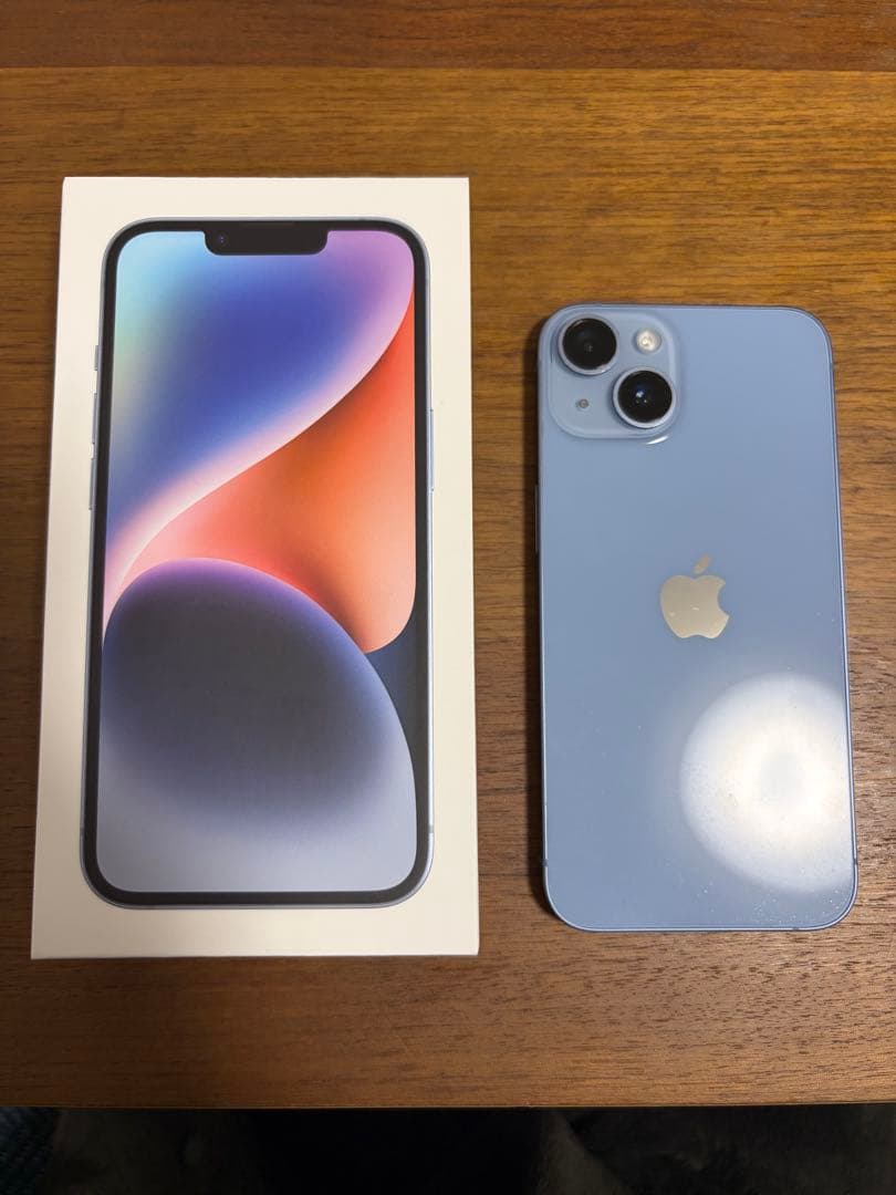 iPhone 14 128G ブルー 本体　初期化済