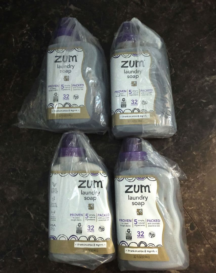新品　zum laundry soap フランキンセンス&ミルラ 4本セット