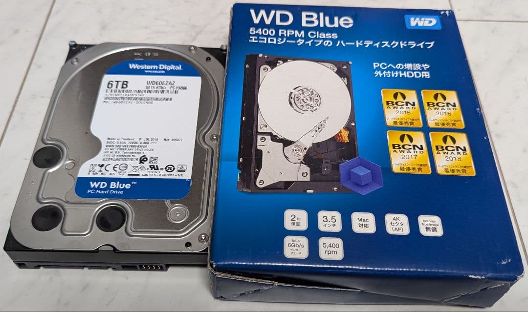 M*郎様 WesternDigital 3.5インチHDD 6TB WD60EZ