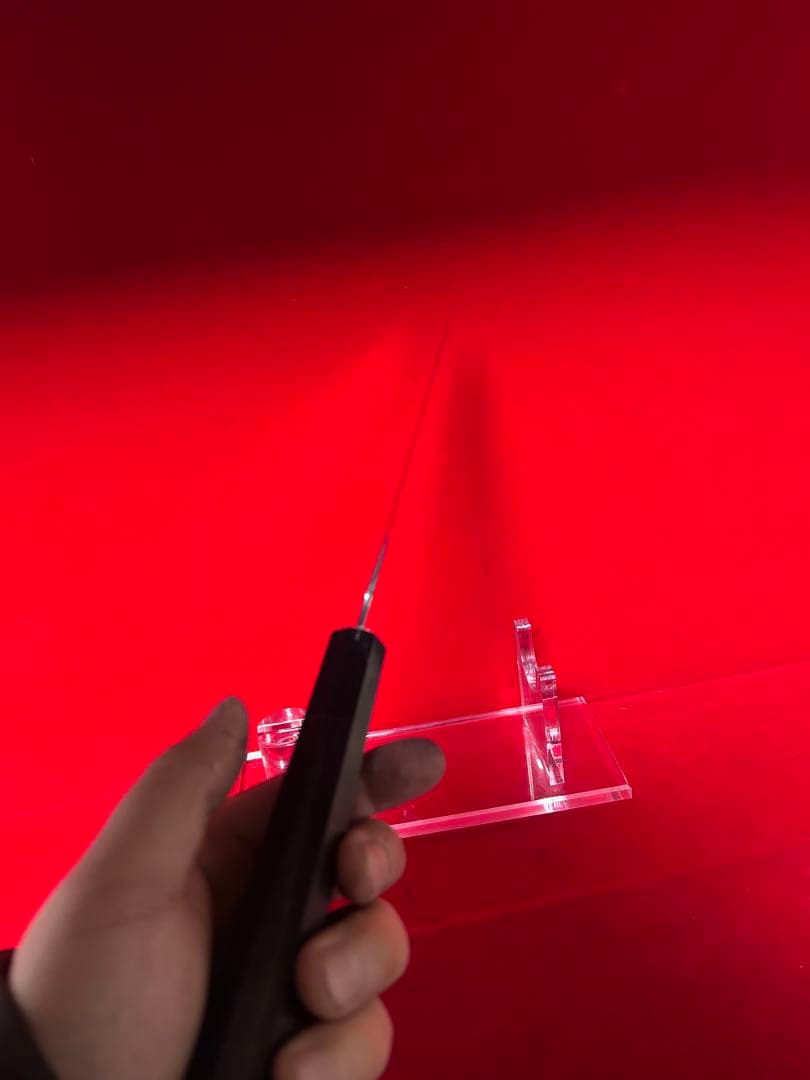 01592 包丁　和牛刀　本焼　スウェーデン鋼刃紋綺麗　鏡面仕上げ　箱付　未使用