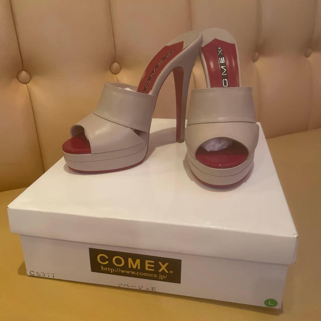 peace 【箱付き美品】COMEX ベージュ ハイヒール サンダル