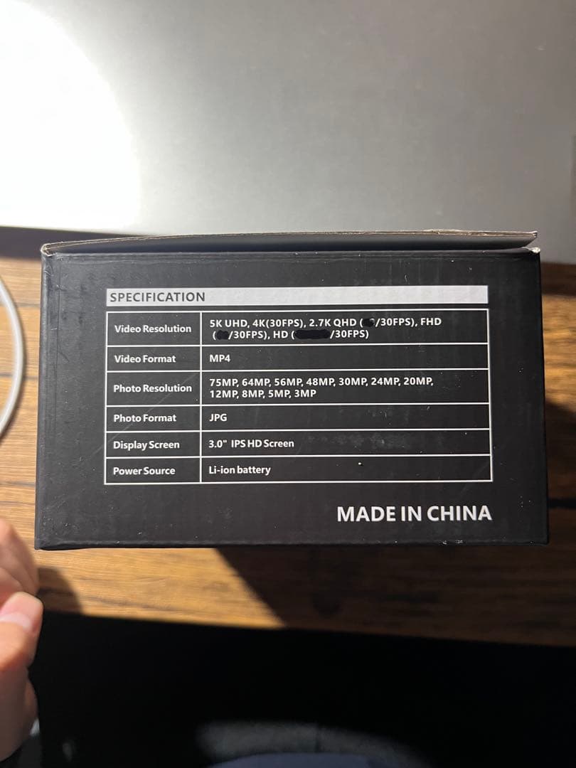 5K UHD デジタルカメラ 75MP Wi-Fi