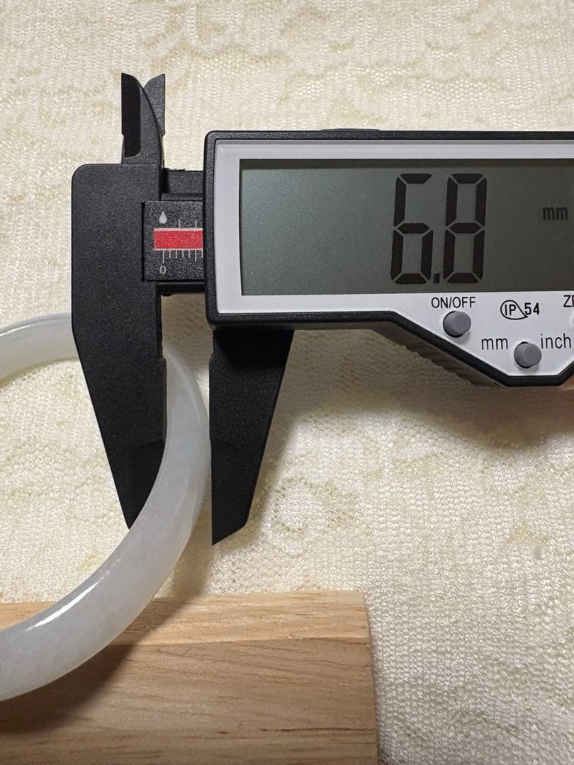 【Mimi】高級 翡翠 バングル A貨 卵型 サイズ 51.5