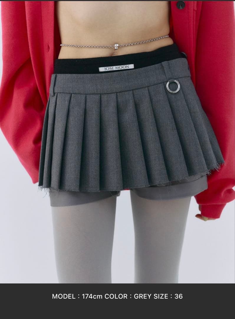 JOSEMOON PLEATS MINI SKIRT プリーツミニスカート 36
