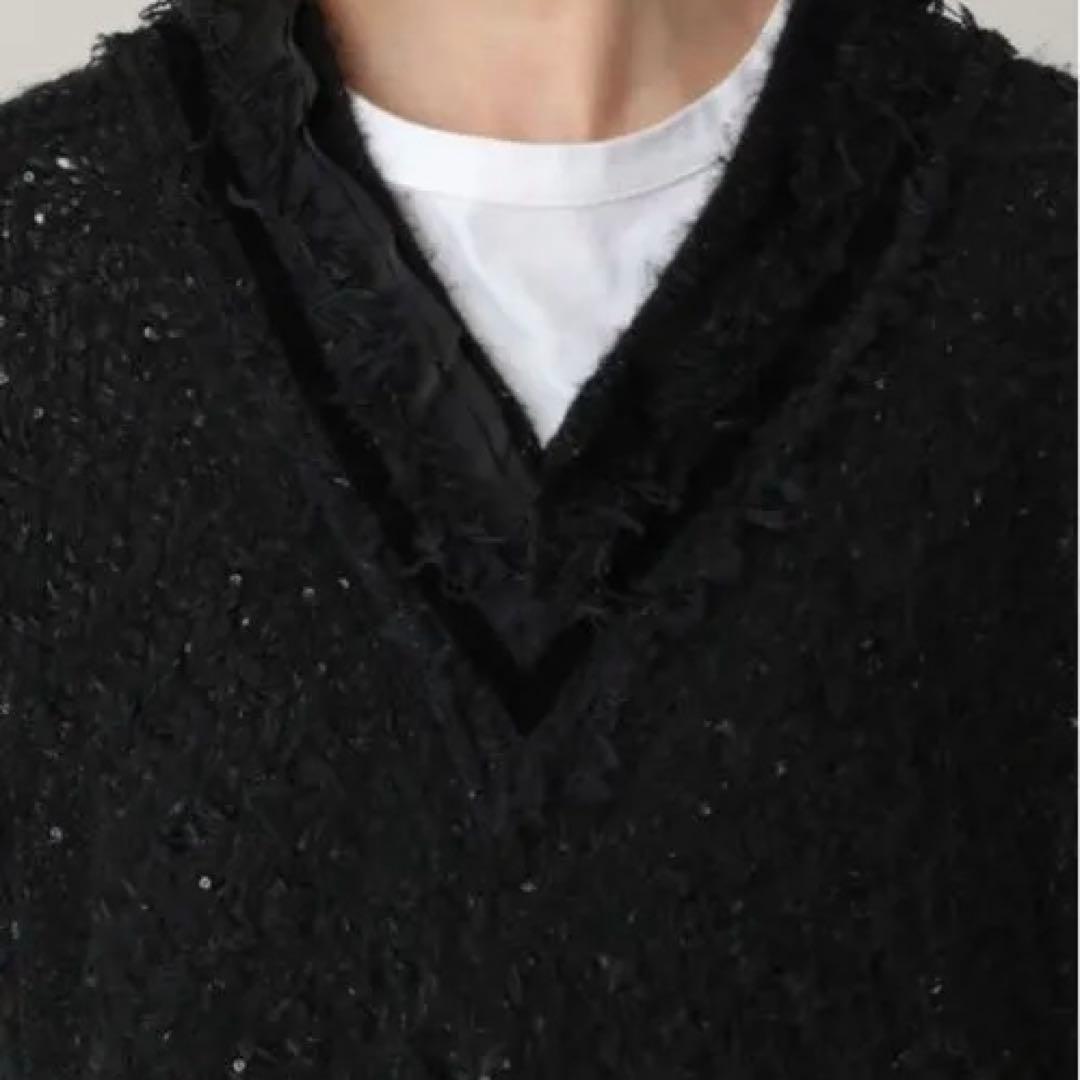 極美品　23AW Curensology エトワールニットツイードベスト