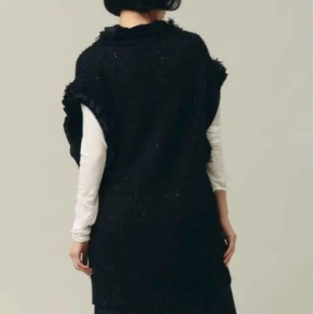 極美品　23AW Curensology エトワールニットツイードベスト