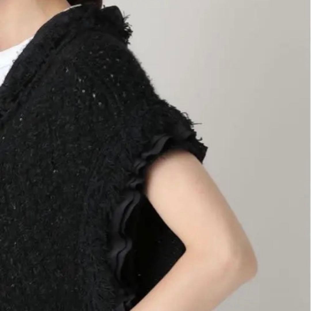 極美品　23AW Curensology エトワールニットツイードベスト