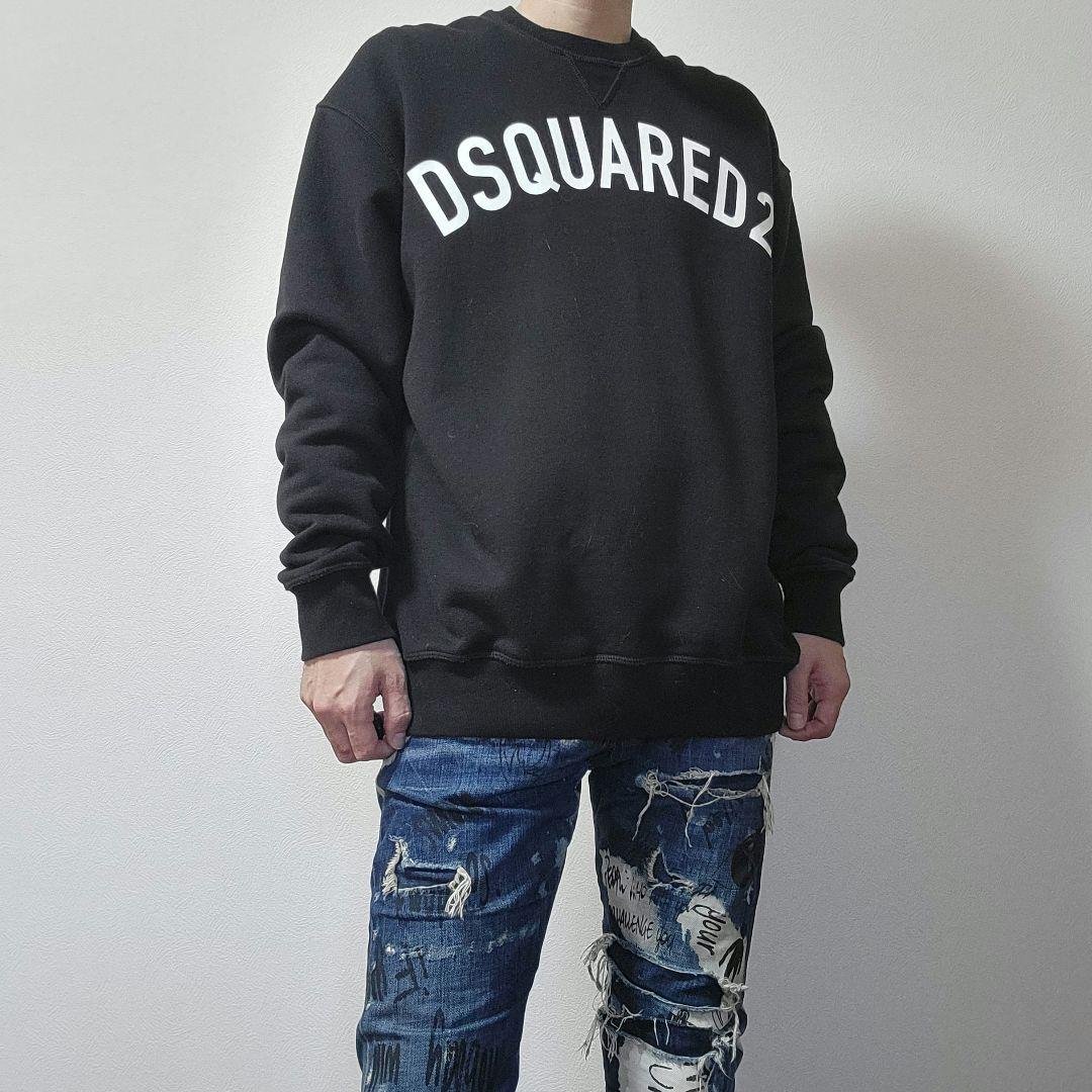美品・DSQUARED2 ブラック スウェット トレーナー