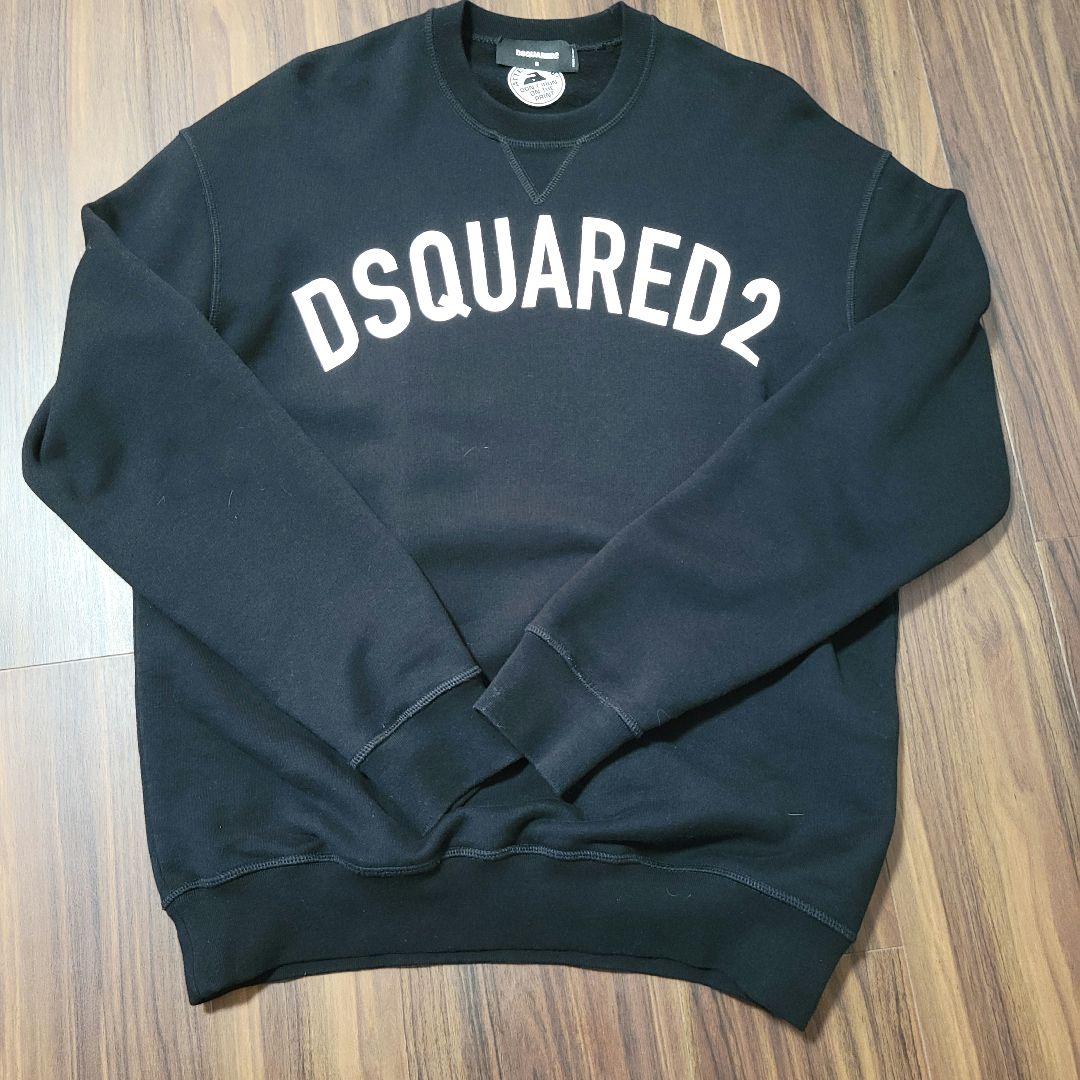 美品・DSQUARED2 ブラック スウェット トレーナー