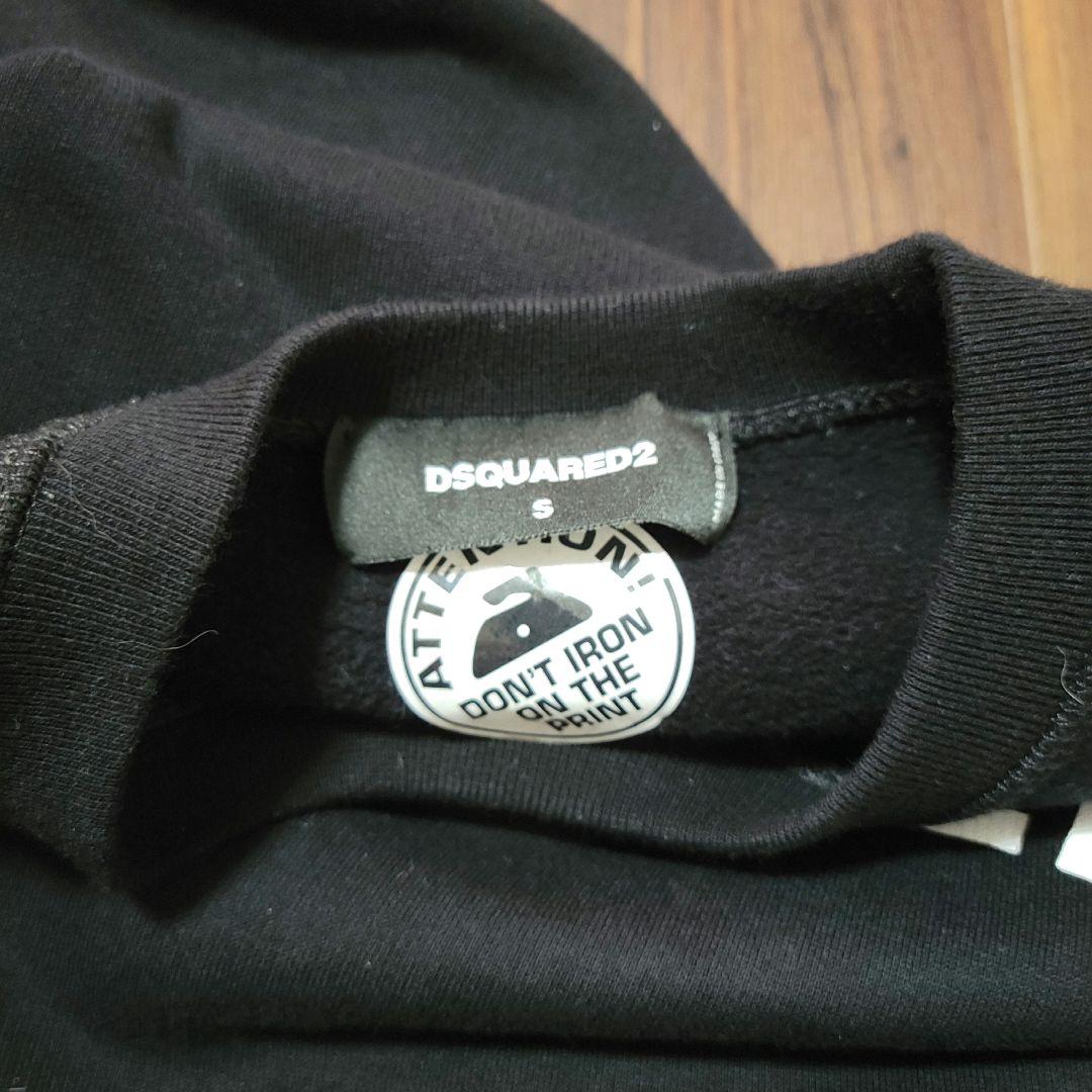 美品・DSQUARED2 ブラック スウェット トレーナー