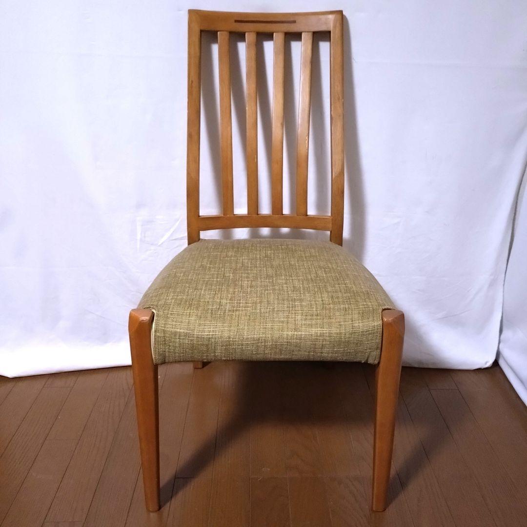 朝日木材加工　ダイニングチェア　2脚セット②　座面カバー付き　送料無料