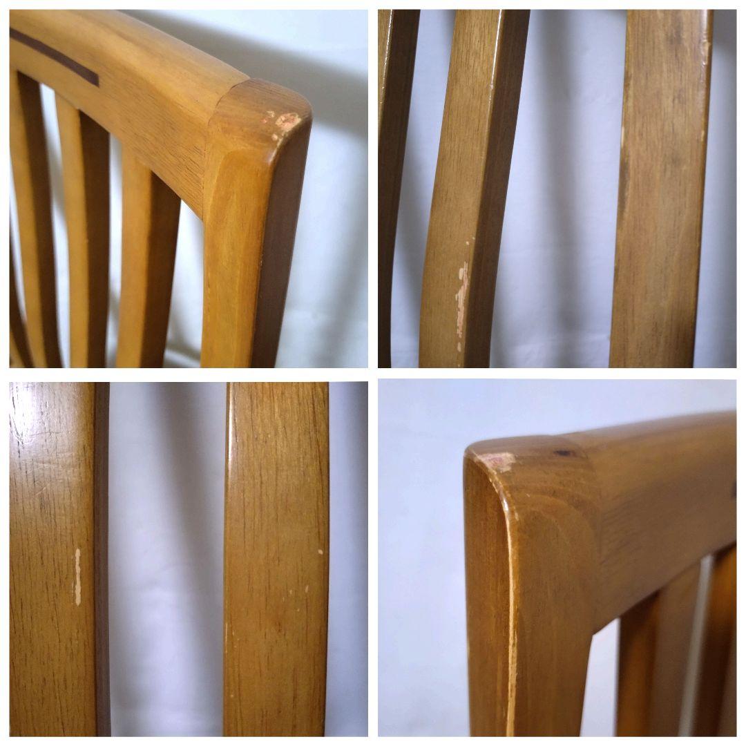 朝日木材加工　ダイニングチェア　2脚セット②　座面カバー付き　送料無料