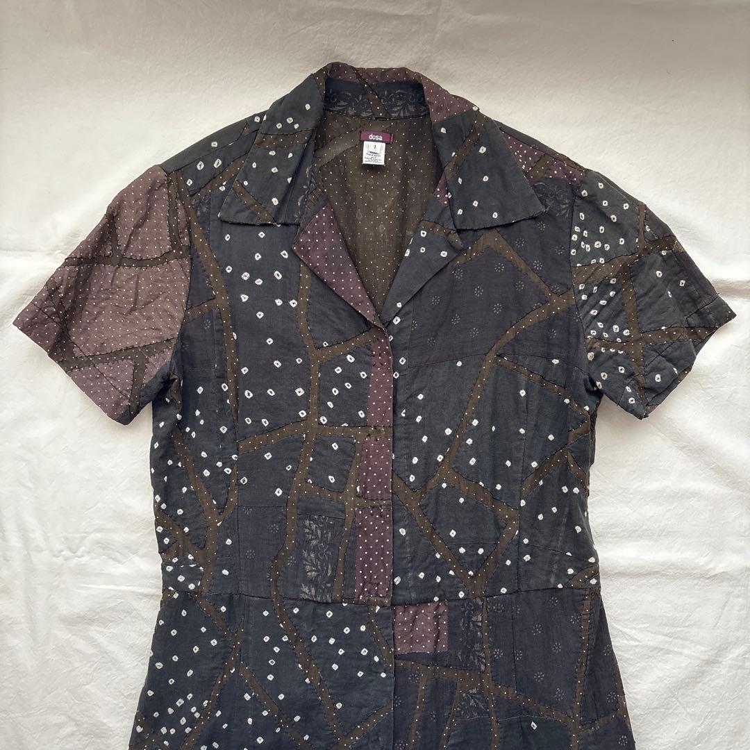 dosa パッチワーク ワンピース