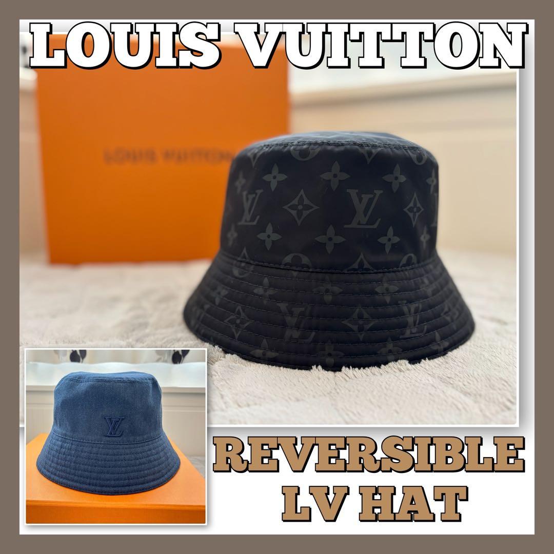 ルイヴィトン シャポー モノグラム レイン ハット ナイロン バケット バケハ
