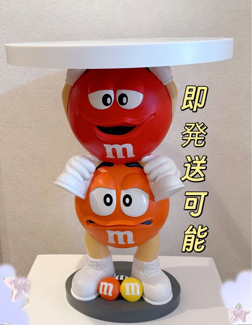 m&m's オレンジ レッド　ディスペンサー フィギュア 置物　おしゃれ