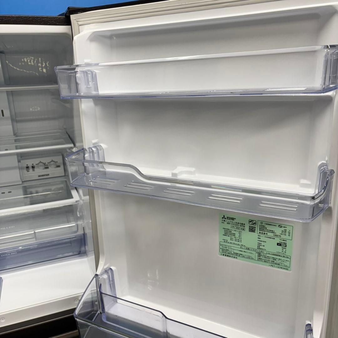 524 冷蔵庫　大型　300L〜400L 右開き　木目調　自動製氷機　極美品