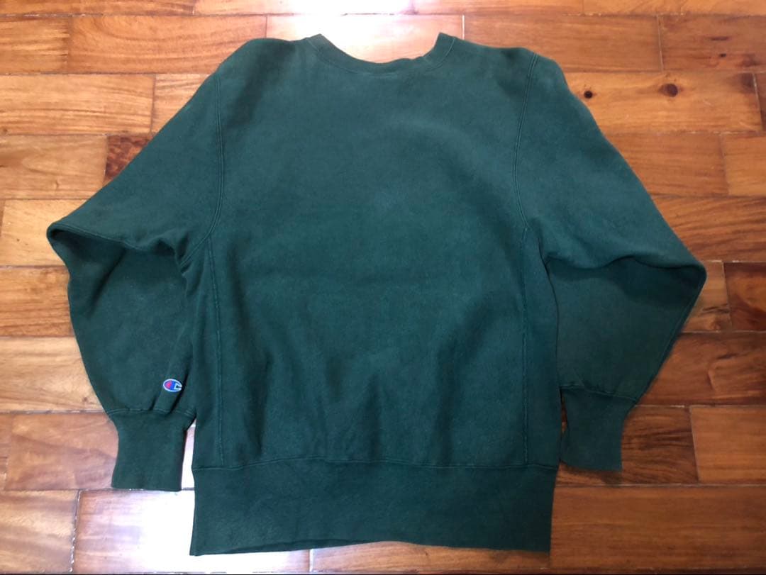 P*5様 90s championリバースウィーブスウェット緑/古着vintag