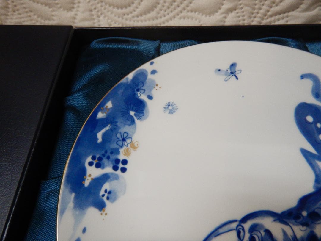 Meissen プレート 犬の絵柄　マイセン　干支プレート　2006　185ｍｍ