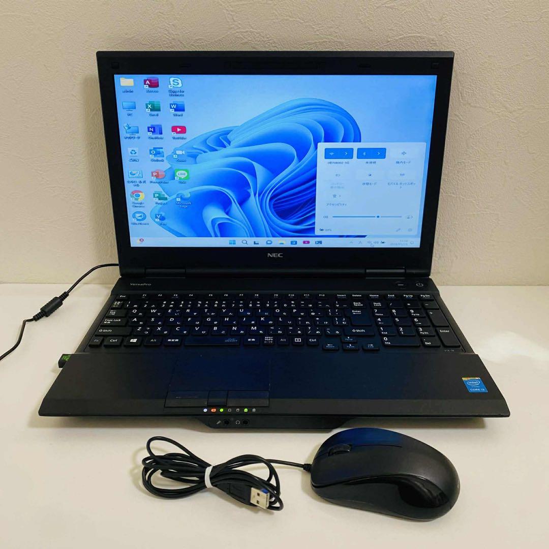 Y62 NECノートパソコンSSD高速 Windows11オフィス2024付き