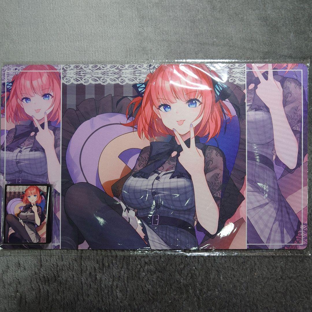 α1 五等分の花嫁 クッション&マニキュア 中野二乃 スリーブ&プレイマット