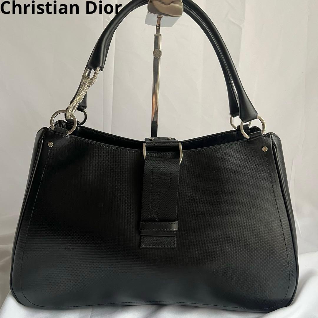✨極美品✨　Christian Dior ハードコア　ハンドバッグ　レザー　黒