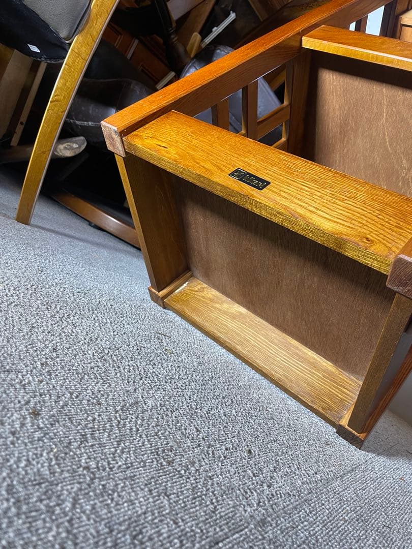 光製作所 HIKARI 電話台 サイドテーブル 木製 昭和レトロ