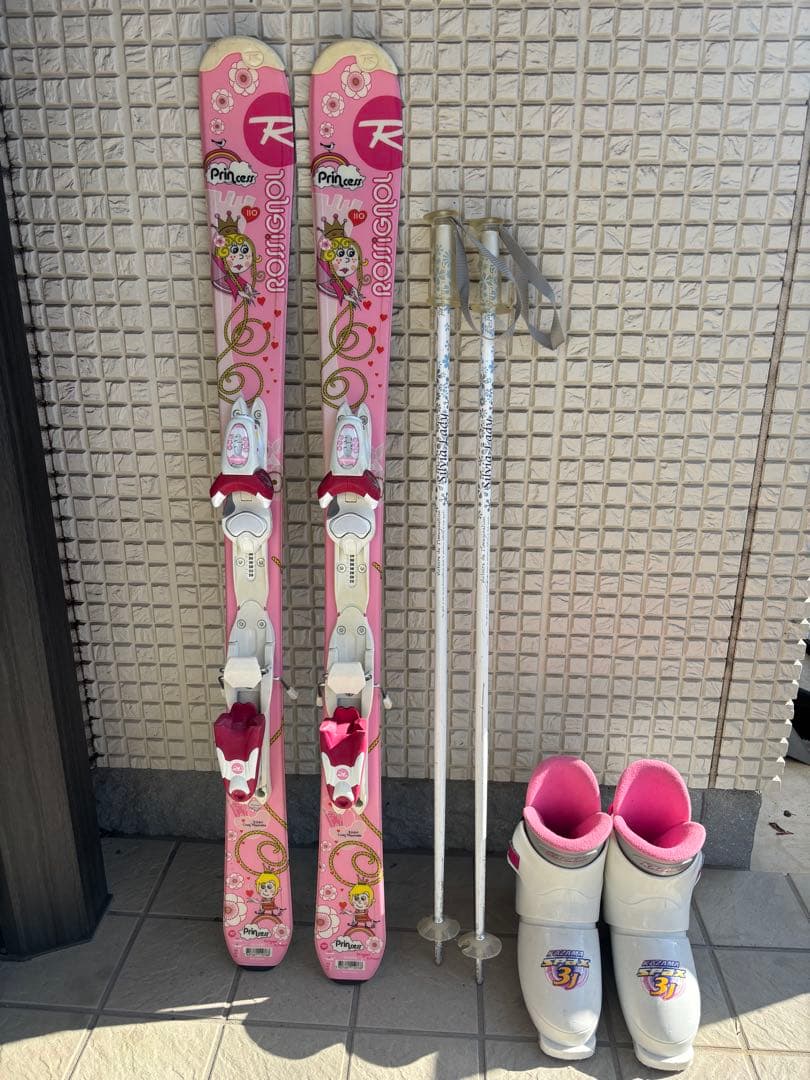 スキーセット(板：ロシニョール110cm)