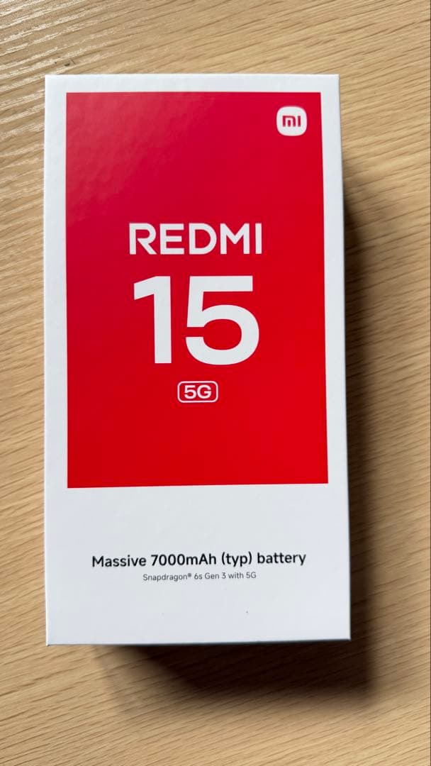 REDMI 15 5G 6.9インチ メモリー4GB ストレージ128GB