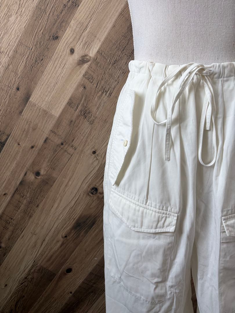TICCA ティッカ 日本製 カジュアル カーゴパンツ 綿/ ホワイト/Free