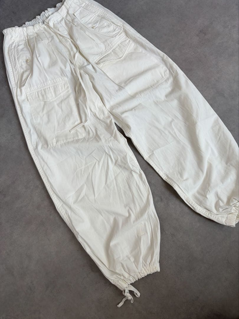TICCA ティッカ 日本製 カジュアル カーゴパンツ 綿/ ホワイト/Free
